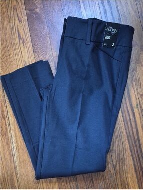 New York & Company Dark Navy Audrey Slim Crop Pants